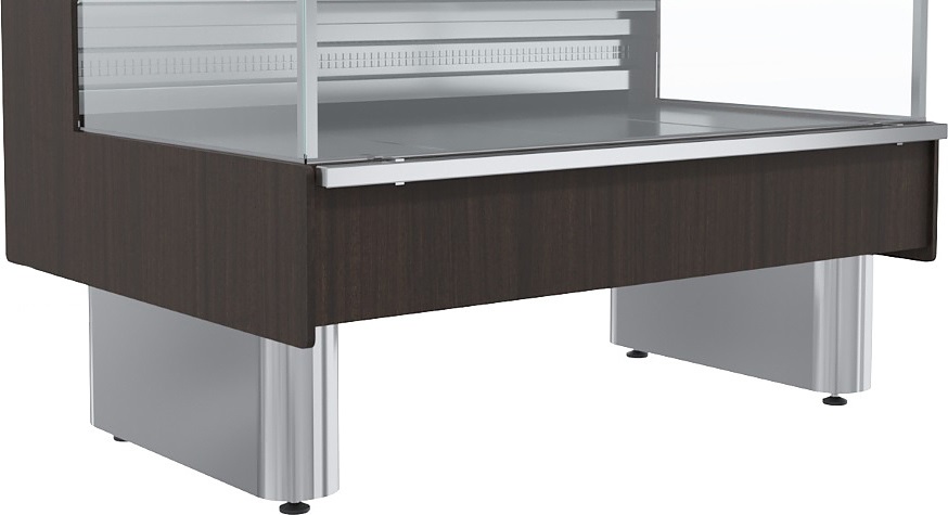 Витрина холодильная Carboma GC110 SM 1,25-2-1 (ВХСо-1,25 GC110) (статика, выносной агрегат , без боковин)