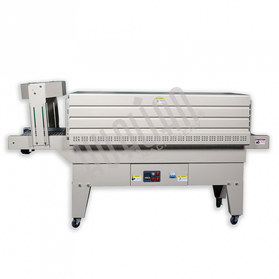 Термоусадочный тоннель Hualian BS-6535LA для PE пленки (сетчатый конвейер)